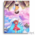 Waves Friends Colorful Sky - Paint By Numbers Kit