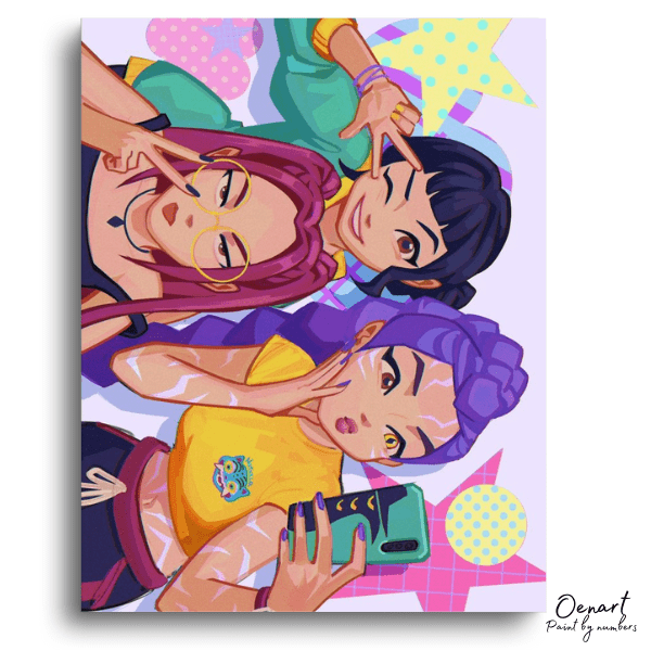 Colorful Friends Paint Fun - Paint By Numbers Kit