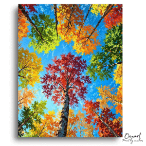 Vivid Forest Canopy Escape - Paint By Numbers Kit