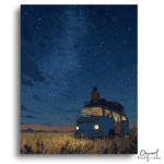 Starlit Meadow Road Adventure - Paint By Numbers Kit