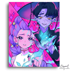 Couple Cosmic Night - Paint By Numbers Kit