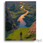 Radiant Valley Explorer Escape - Paint By Numbers Kit