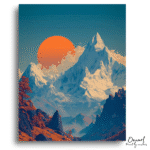 Radiant Alpine Sunrise Majesty - Paint By Numbers Kit