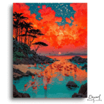 Radiant Flamingo Sunset Escape - Paint By Numbers Kit