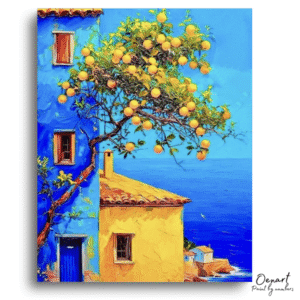 Mediterranean Coastal Escape - Paint By Numbers Kit