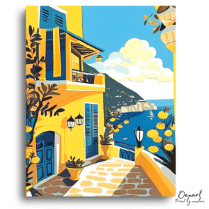 Radiant Amalfi Seaside Escape - Paint By Numbers Kit