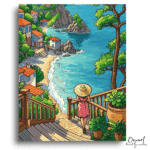 Vivid Coastal Escape Serenity - Paint By Numbers Kit