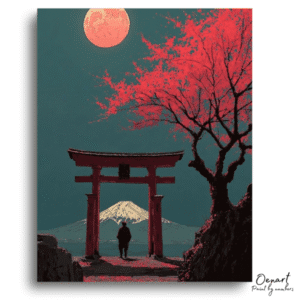 Radiant Torii Moonlight Journey - Paint By Numbers Kit