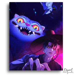 Mystic Cat Night Sky - Paint By Numbers Kit
