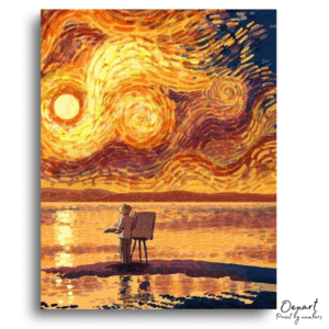 Radiant Sunset Artist Reverie - Paint By Numbers Kit