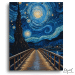 Radiant Starry Nightwalk - Paint By Numbers Kit