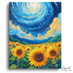 Vivid Sunflower Valley Dream - Paint By Numbers Kit