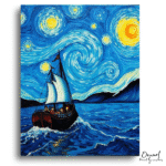 Vivid Starry Ocean Journey - Paint By Numbers Kit