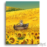 Radiant Sunflower Field Escape - Paint By Numbers Kit