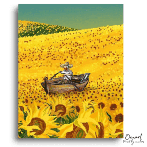 Radiant Sunflower Field Escape - Paint By Numbers Kit