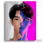 Half Face Fantasy Art - Paint By Numbers Kit