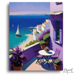 Serene Lavender Seaside Escape - Paint By Numbers Kit
