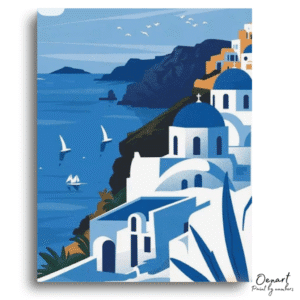 Azure Coastal Dome Serenity - Paint By Numbers Kit