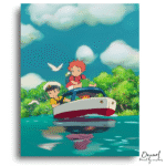Little Red Boat Adventure Scene - Paint By Numbers Kit