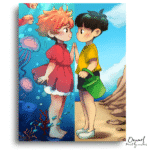 Ocean Friends Meeting Shore - Paint By Numbers Kit