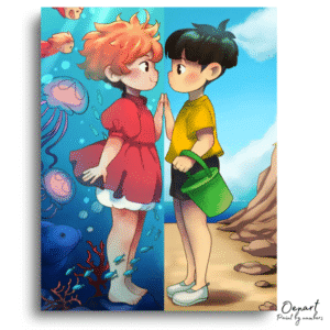 Ocean Friends Meeting Shore - Paint By Numbers Kit