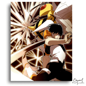 Hero Faces Giant Wasp - Paint By Numbers Kit
