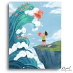Ocean Wave Fantasy Scene - Paint By Numbers Kit