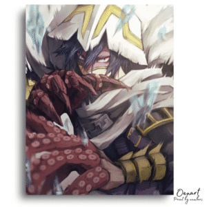 Mysterious Warrior Ice Power - Paint By Numbers Kit