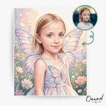 Butterfly Dream Princess – Personalized Paint By Numbers Kit