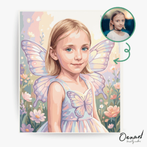 Butterfly Dream Princess – Personalized Paint By Numbers Kit