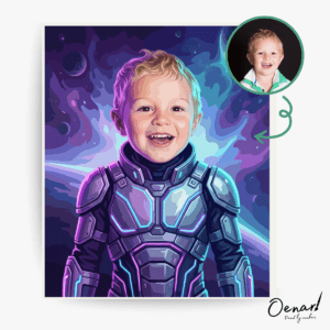 Starlight Galaxy Rider – Personalized Paint By Numbers Kit
