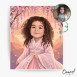 Cherry Blossom Princess – Personalized Paint By Numbers Kit