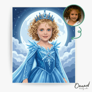 Moonlight Ice Princess – Personalized Paint By Numbers Kit
