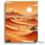 Sunny Day In Desert - Paint By Numbers Kit