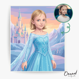 Winter Magic Princess – Personalized Paint-By-Numbers Kit