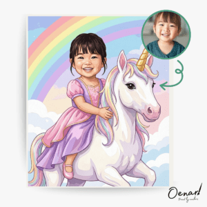 Magical Unicorn Princess – Personalized Paint-By-Numbers Kit