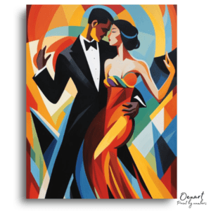 Vibrant Tango Embrace - Paint by Numbers Kit
