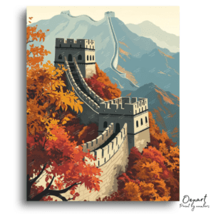Autumn Splendor Great Wall - Paint by Numbers Kit