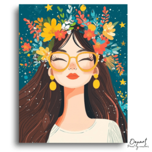 Bloom & Glasses Serenity - Paint by Numbers Kit