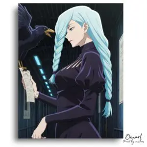 Braided Woman and Her Raven - Paint by Numbers Kit
