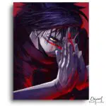 Brooding Figure Bloody Prayer - Paint by Numbers Kit