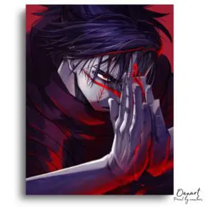Brooding Figure Bloody Prayer - Paint by Numbers Kit