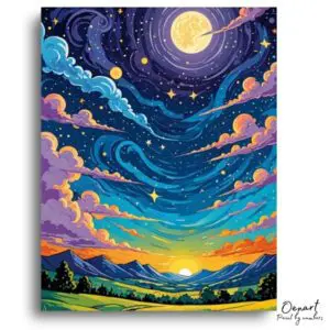 Celestial Horizon Dreamscape - Paint by Numbers Kit
