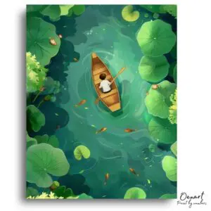 Child's Peaceful Pond Adventure - Paint by Numbers Kit