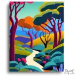 Colorful Forest Path Adventure - Paint by Numbers Kit