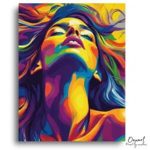 Colorful Woman's Radiance - Paint by Numbers Kit