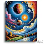 Cosmic Landscape Dream - Paint by Numbers Kit