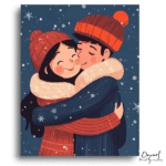 Cozy Winter Hug - Paint by Numbers Kit
