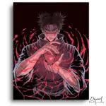 Dark Magic User Unleashing Power - Paint by Numbers Kit