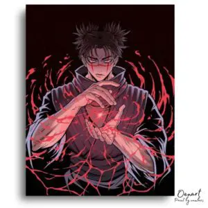Dark Magic User Unleashing Power - Paint by Numbers Kit